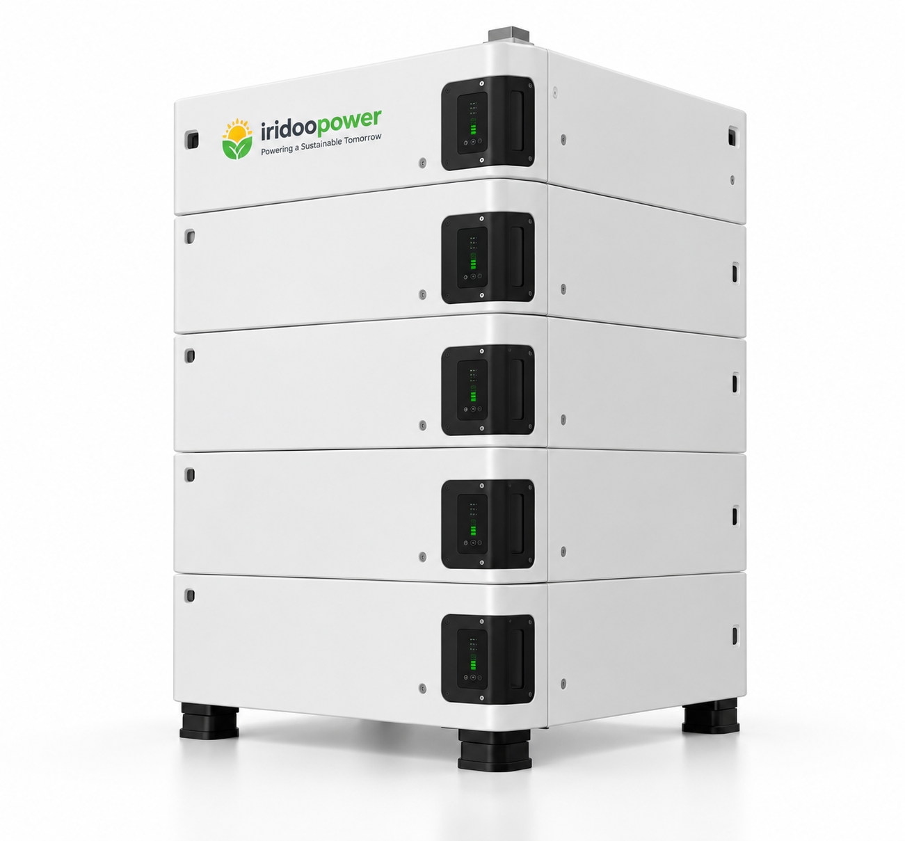 Stackable lithium battery modules